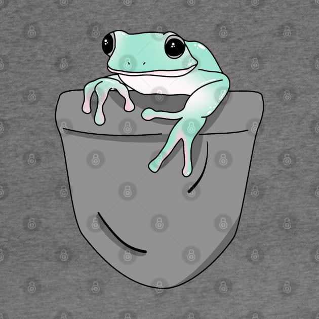 Fake Pocket frog - white tree frog in pocket by FandomizedRose